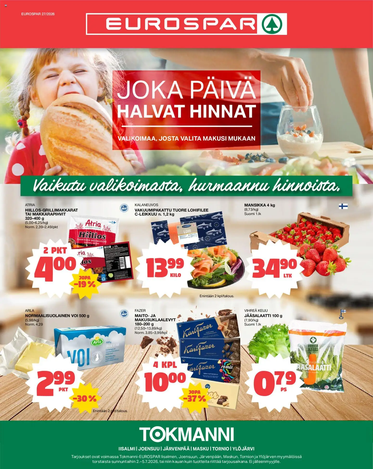 Kaupan Tokmanni Tokmanni - EUROSPAR esikatselu, voimassa 02/07/2026