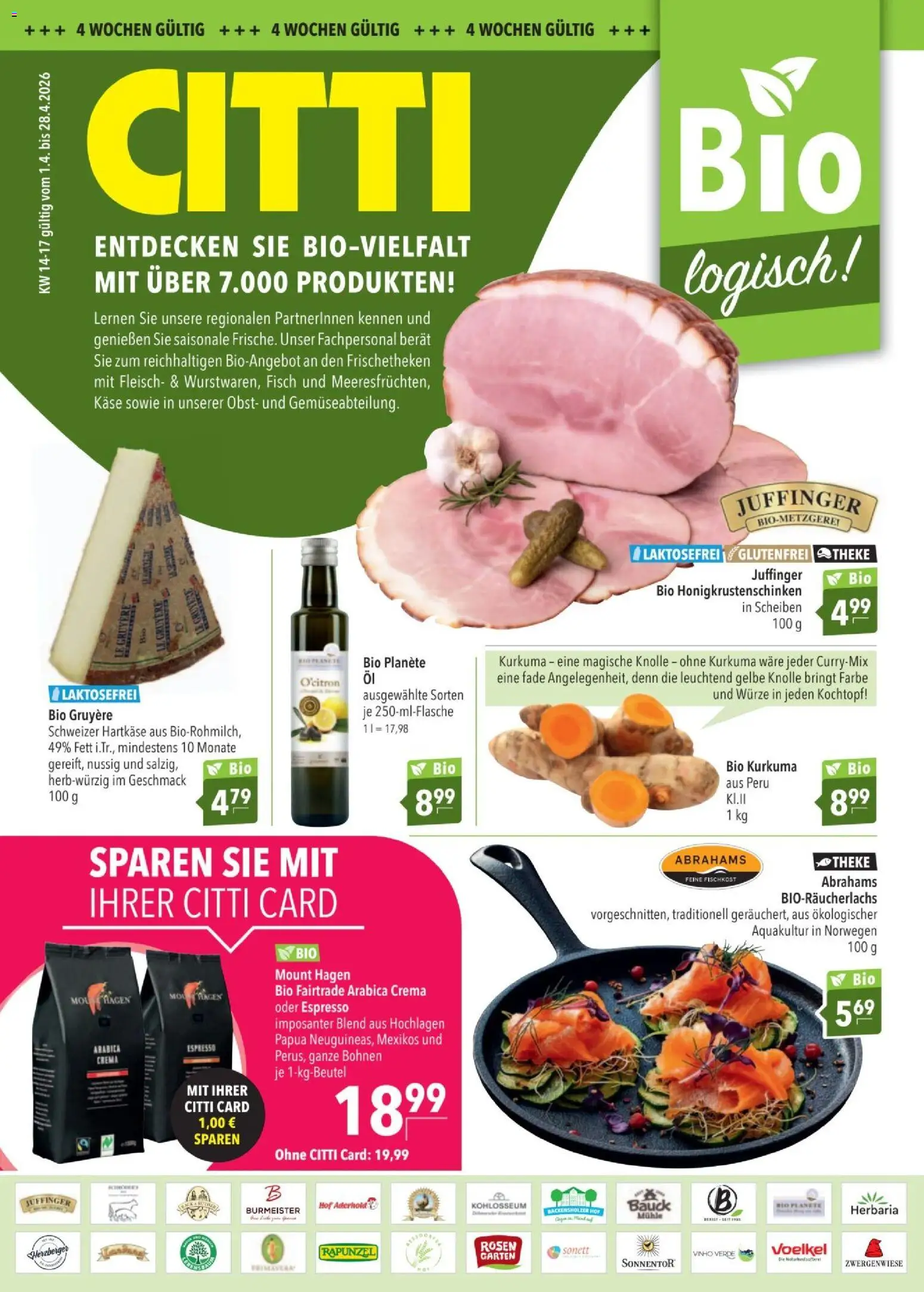 Eksempel på tilbudsavis CITTI - Økologiske varer fra butik CITTI gyldig fra 01/04/2026