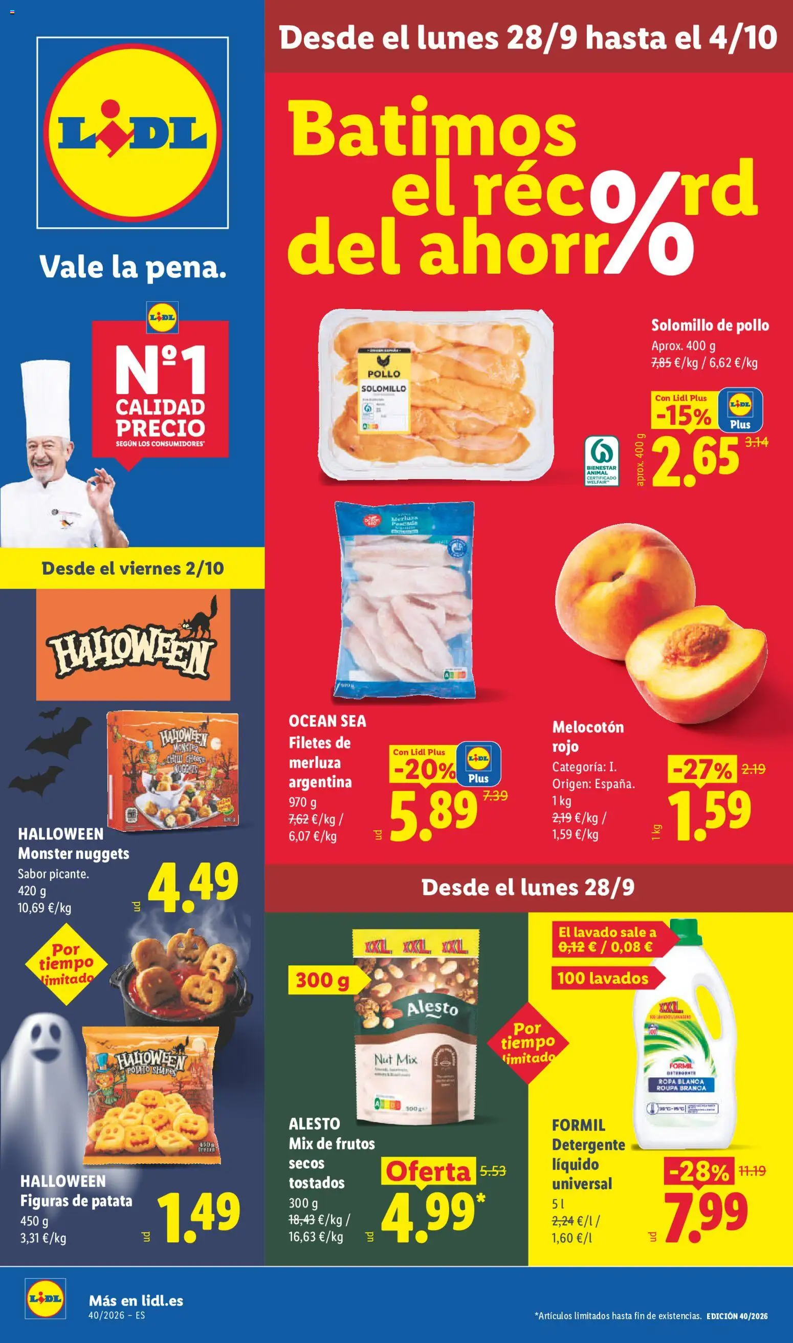 Vista previa del folleto de la tienda Lidl válido desde el 28/09/2026 