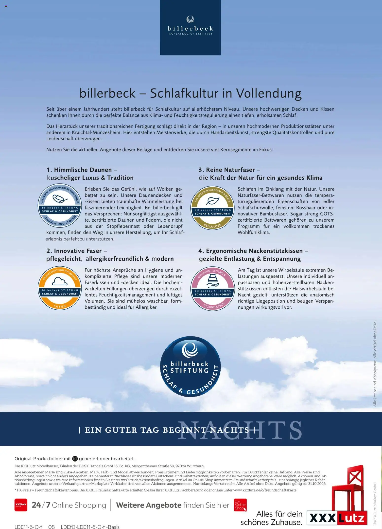 Vorschau von dem Prospekt des Geschäftes XXXLutz, gültig ab dem 17.10.2026 - Kissen