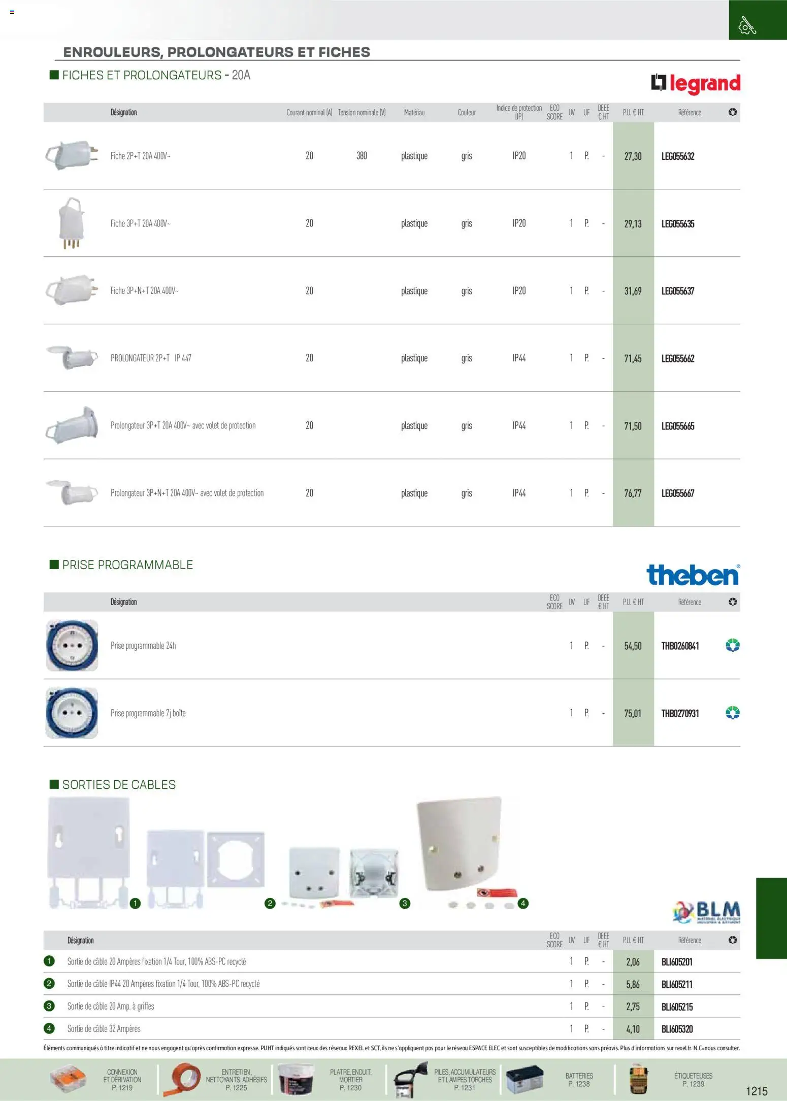 Prévisualisation de Brochure EPI, mesure, outillage, fixations et consommables du magasin Rexel formulaire valide 18/11/2025 - Mortier, Prise, Câble