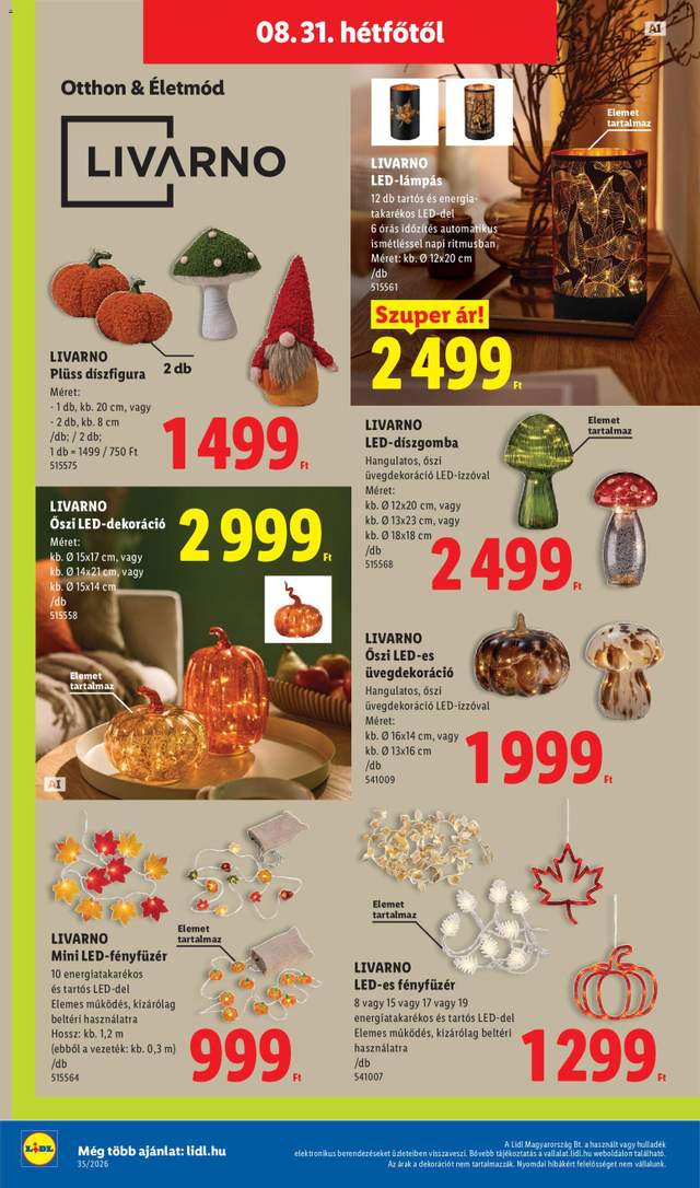 Új Lidl akciós újság 08.27.
