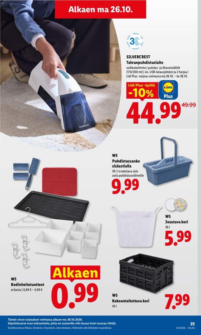Uusi Lidl tarjouslehti alkaen 26/10