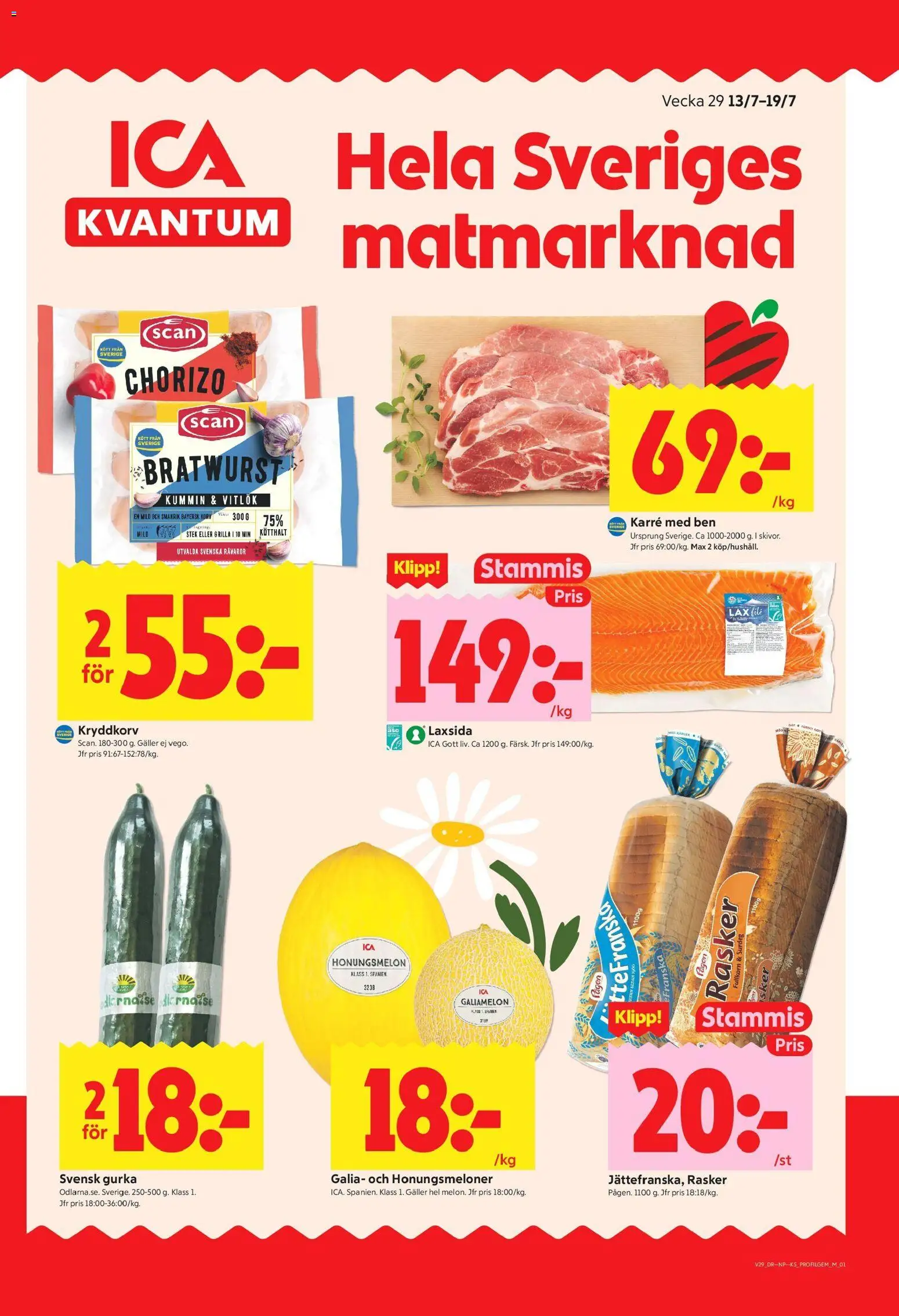 Förhandsgranska reklamblad Aktuella erbjudanden från butik ICA Kvantum gäller från 13/07/2026