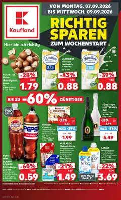 Vorschau von dem Prospekt des Geschäftes Kaufland, gültig ab dem 07.09.2026