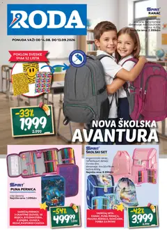 Pregled Roda kataloga - važi od 14.08.2026