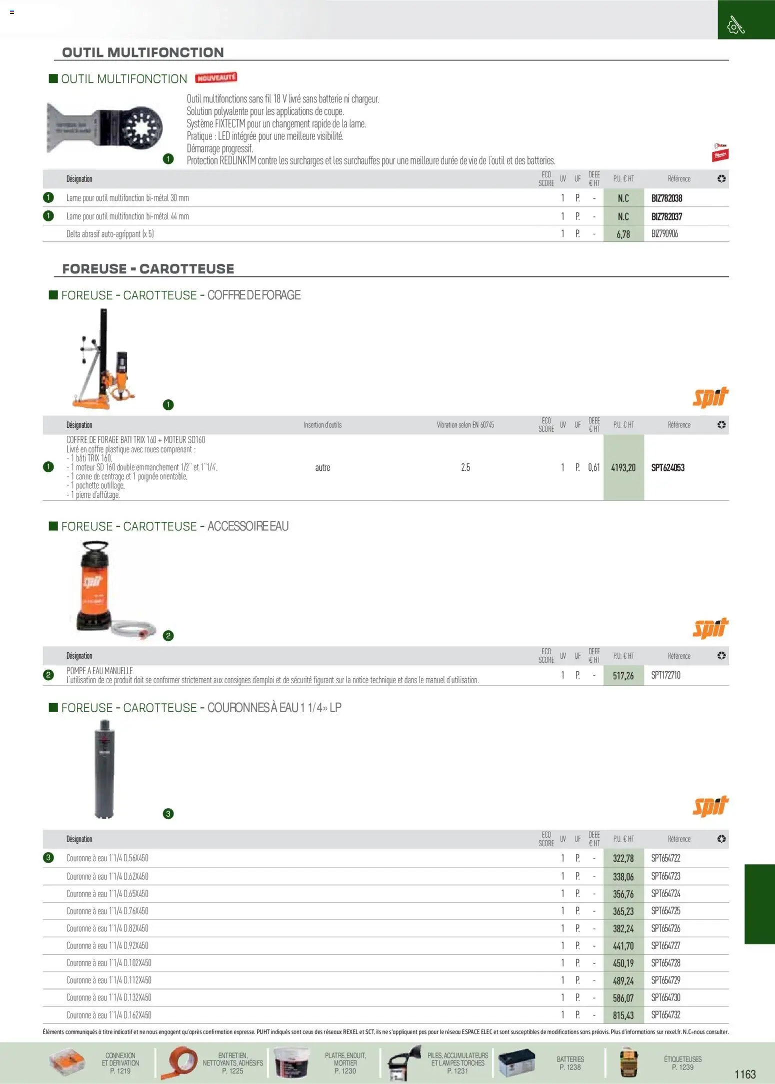 Prévisualisation de Brochure EPI, mesure, outillage, fixations et consommables du magasin Rexel formulaire valide 18/11/2025 - Livre, Batterie, Mortier, Pompe à eau, Pompe à eau manuelle
