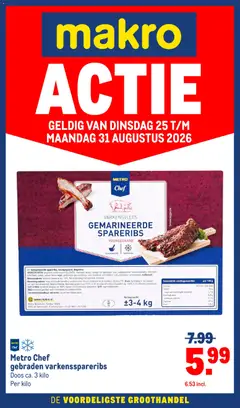 Voorbeeld van Makro folder - Versdeals van winkel Makro geldig vanaf 25-08-2026