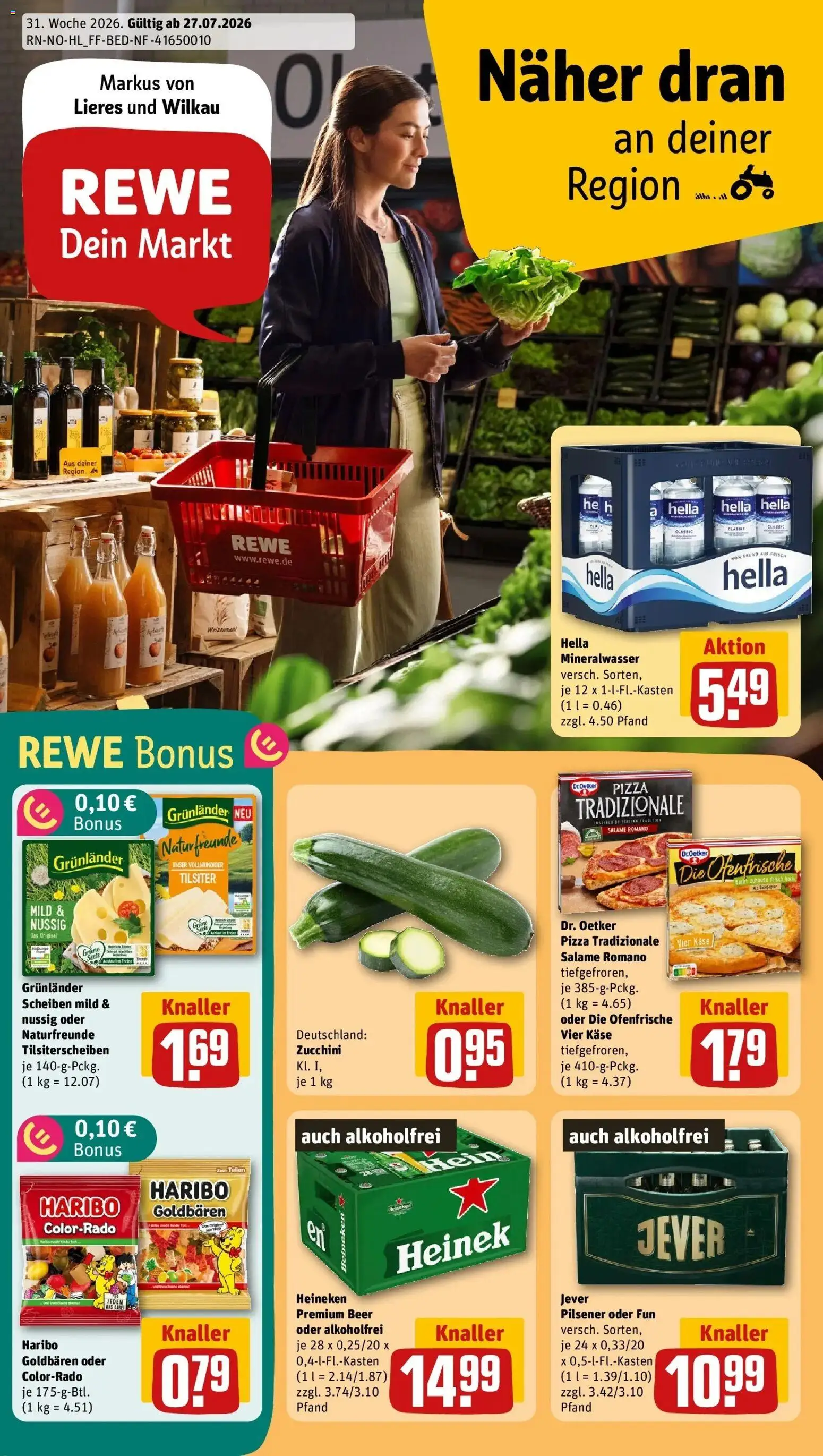 Vorschau von dem Prospekt des Geschäftes Rewe, gültig ab dem 27.07.2026
