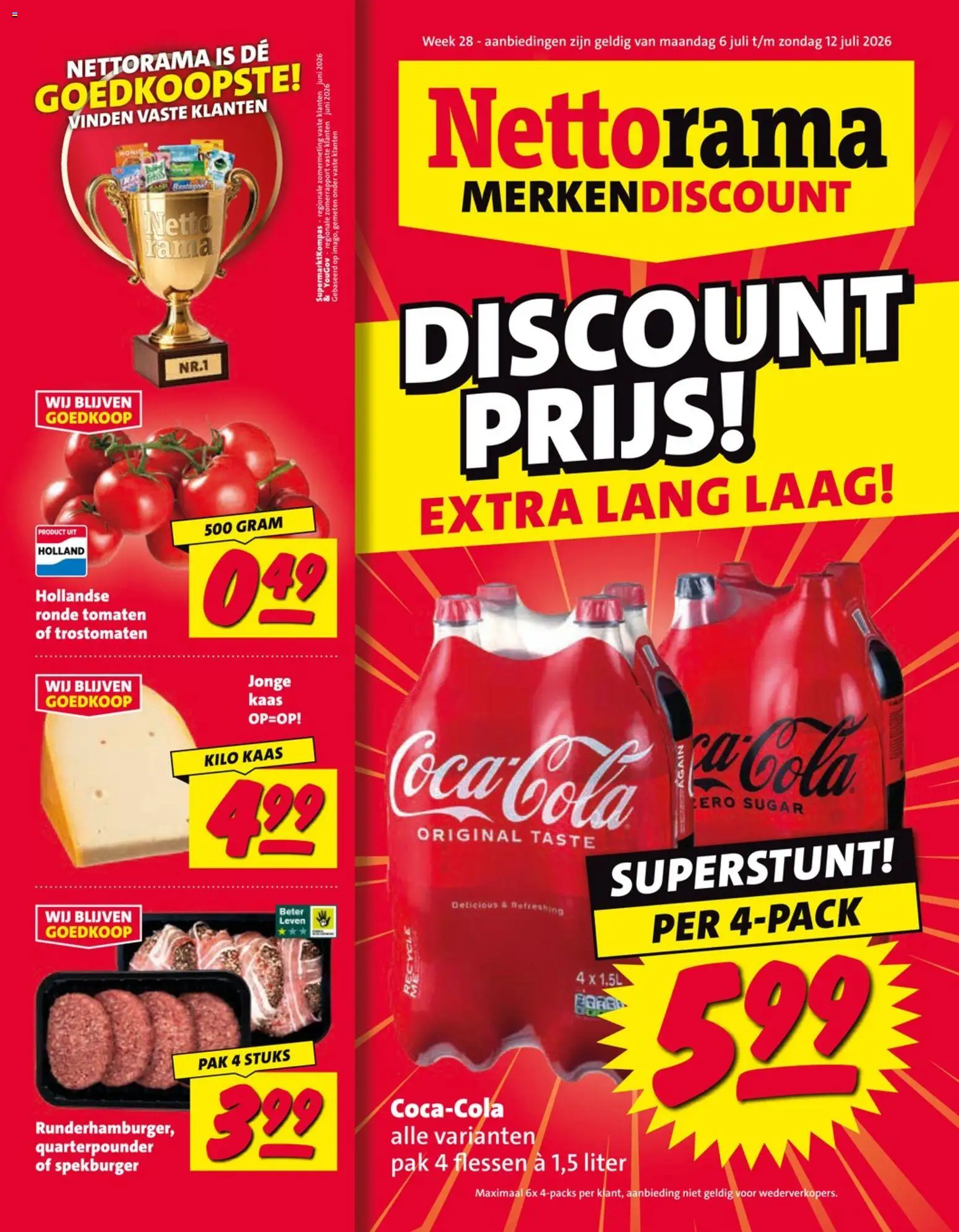 Voorbeeld van Nettorama folder van winkel Nettorama geldig vanaf 06-07-2026 - Kaas, Tomaten