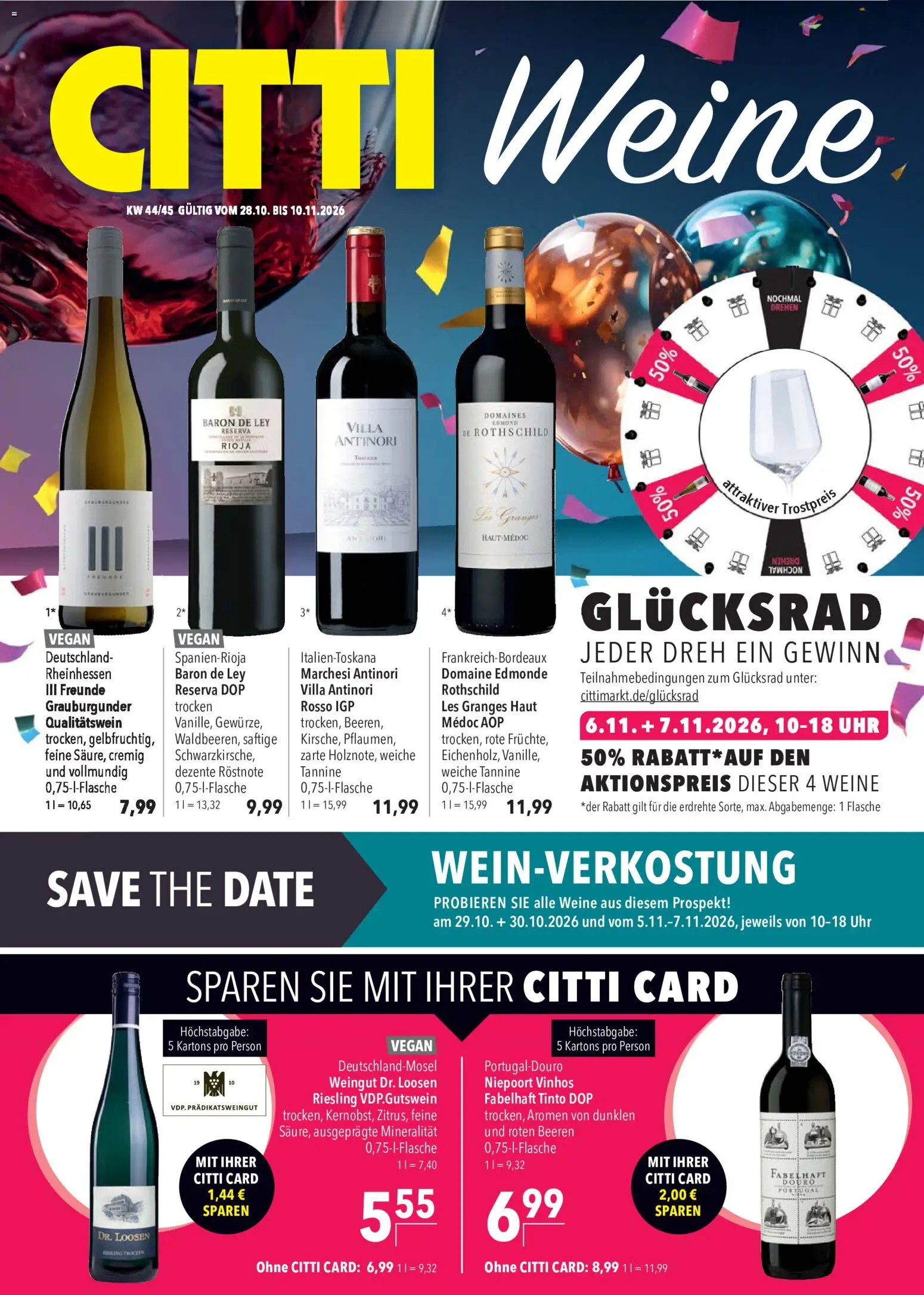 Vorschau von dem Prospekt des Geschäftes CITTI Markt, gültig ab dem 28.10.2026 - Uhr