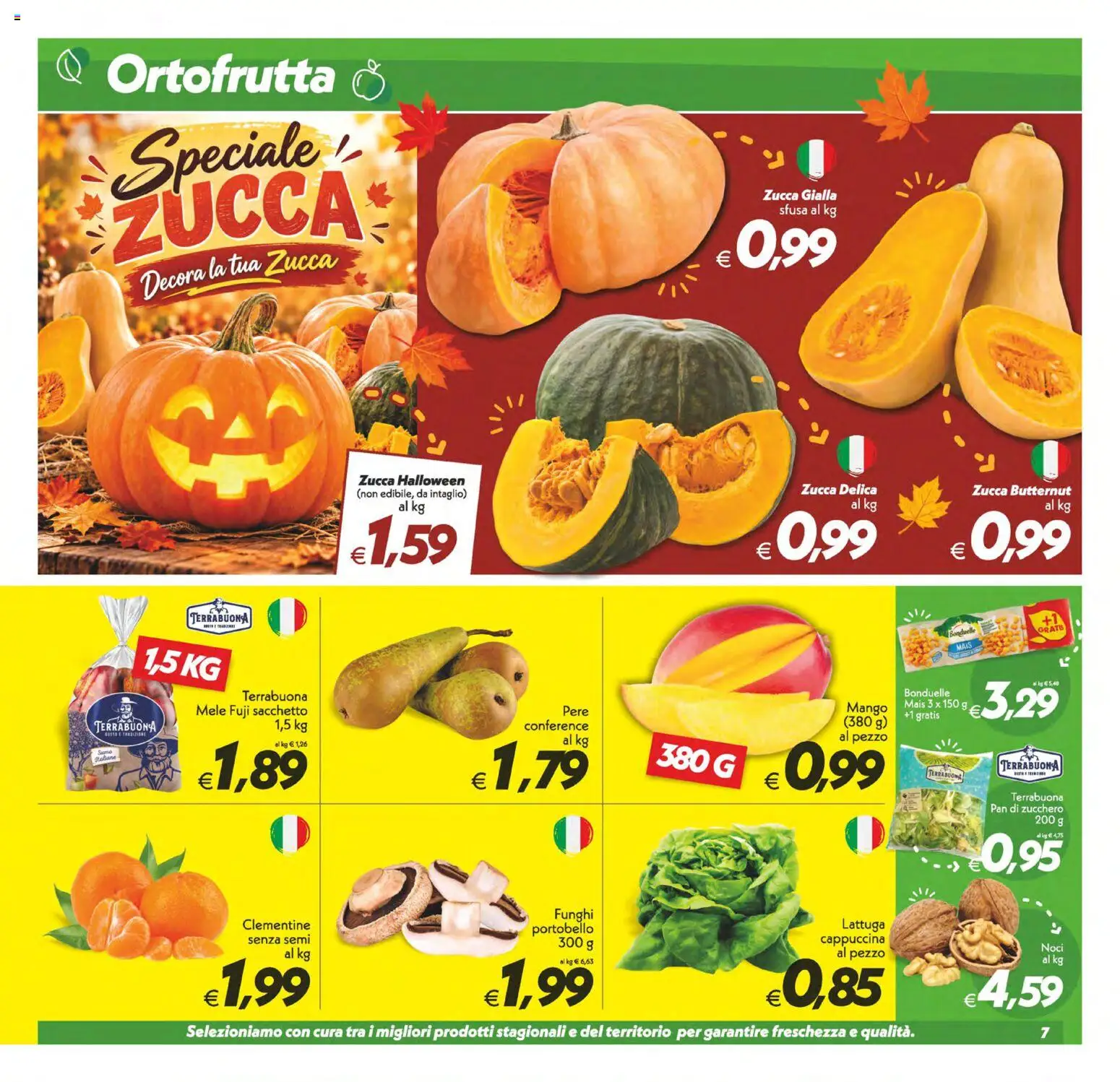 Anteprima dell'opuscolo SuperConveniente volantino Gela, Vittoria dal negozio SuperConveniente valido da 23/10/2026 - Zucchero, Noci, Funghi, Mais, Lattuga, Mele, Zucca butternut, Pere