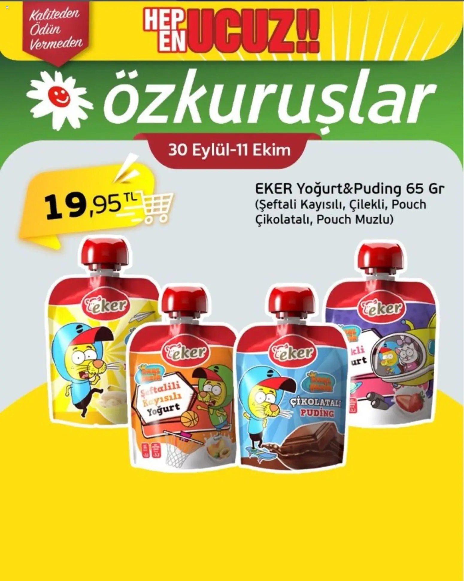 Özkuruşlar Özkuruşlar Katalog 30.09.2026 - Broşürünün önizlemesi - Yoğurt, Şeftali