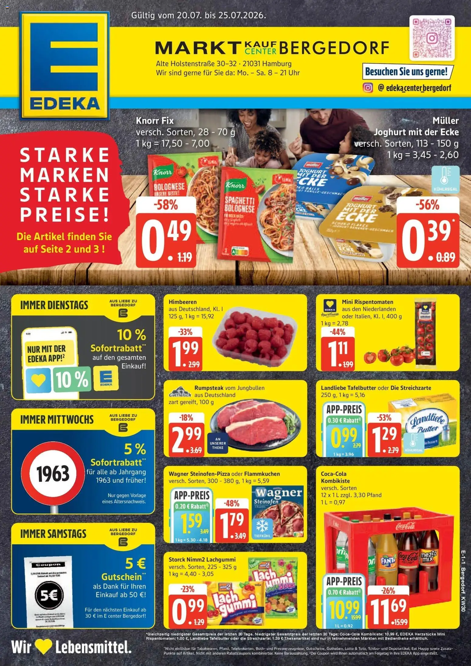 Vorschau von dem Prospekt des Geschäftes Edeka, gültig ab dem 20.07.2026