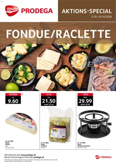 Vorschau des Merkblatts Prodega aktionen Fondue/Raclette vom Shop Prodega gültig von 05.10.2026 bis 10.10.2026