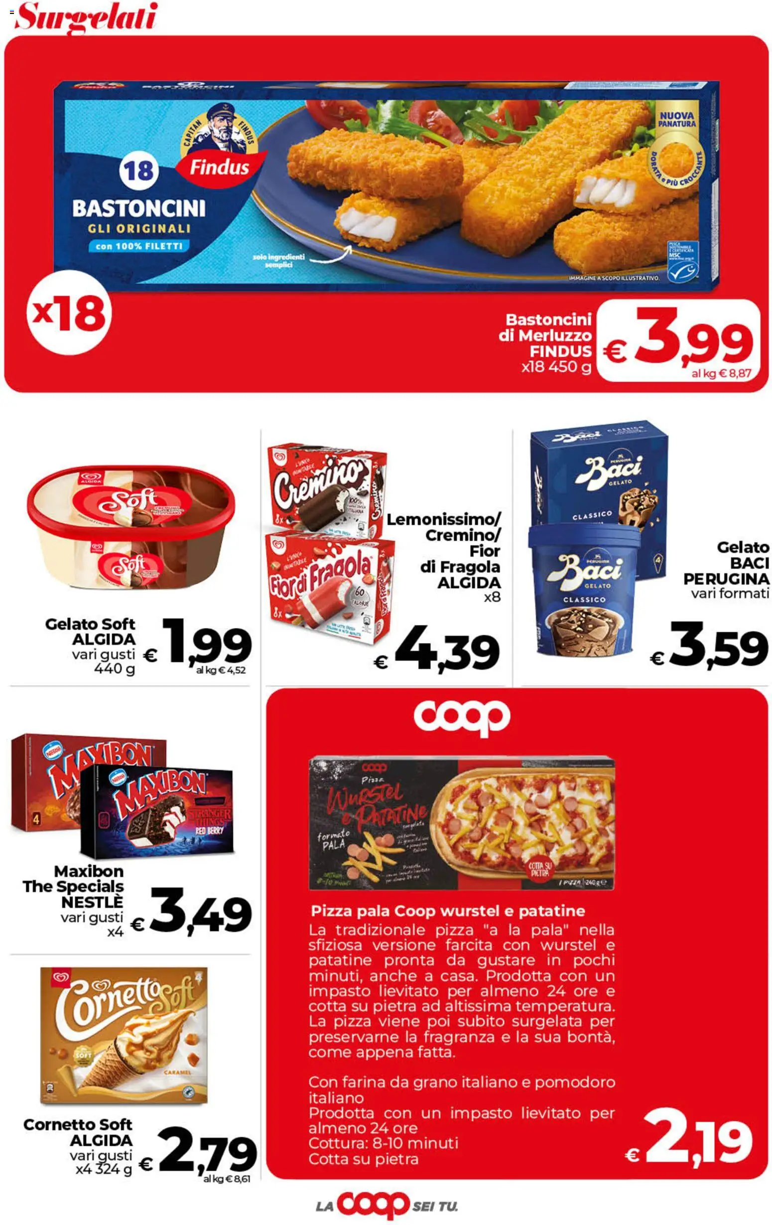 Anteprima dell'opuscolo COOP volantino Superstore Sicilia dal negozio COOP valido da 01/09/2026 - Pizza, Gelato, The, Pomodoro, Cornetto, Merluzzo, Farina, Fragranza
