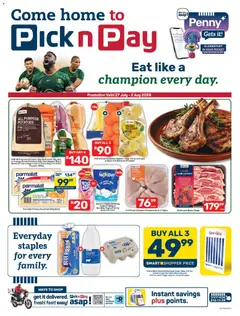 Preview of Pick n Pay flyer valid from 27/07/2026