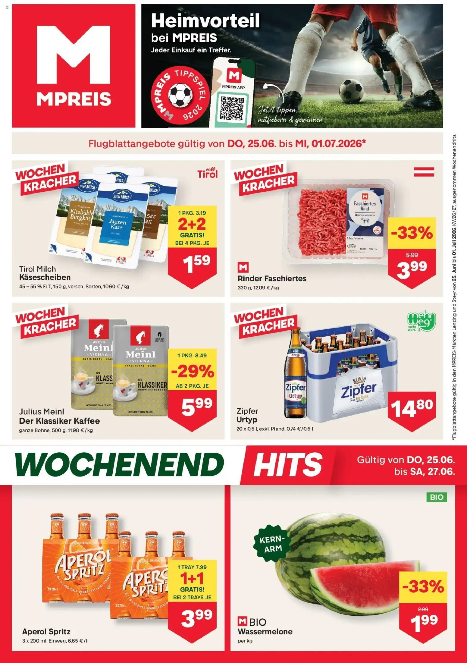 Vorschau der Angebote: MPREIS MPREIS Steyr gültig ab 25.06.2026