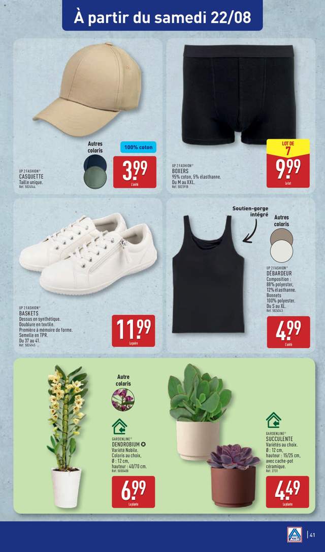 Nouveau catalogue Aldi à partir du 18/08