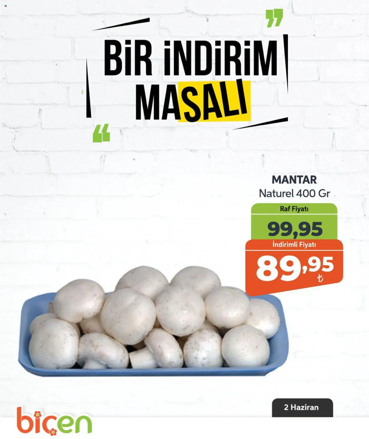 Biçen Market Biçen Market - Bir İndirim MaSalı - sebze 02.06.2026 - Broşürünün önizlemesi