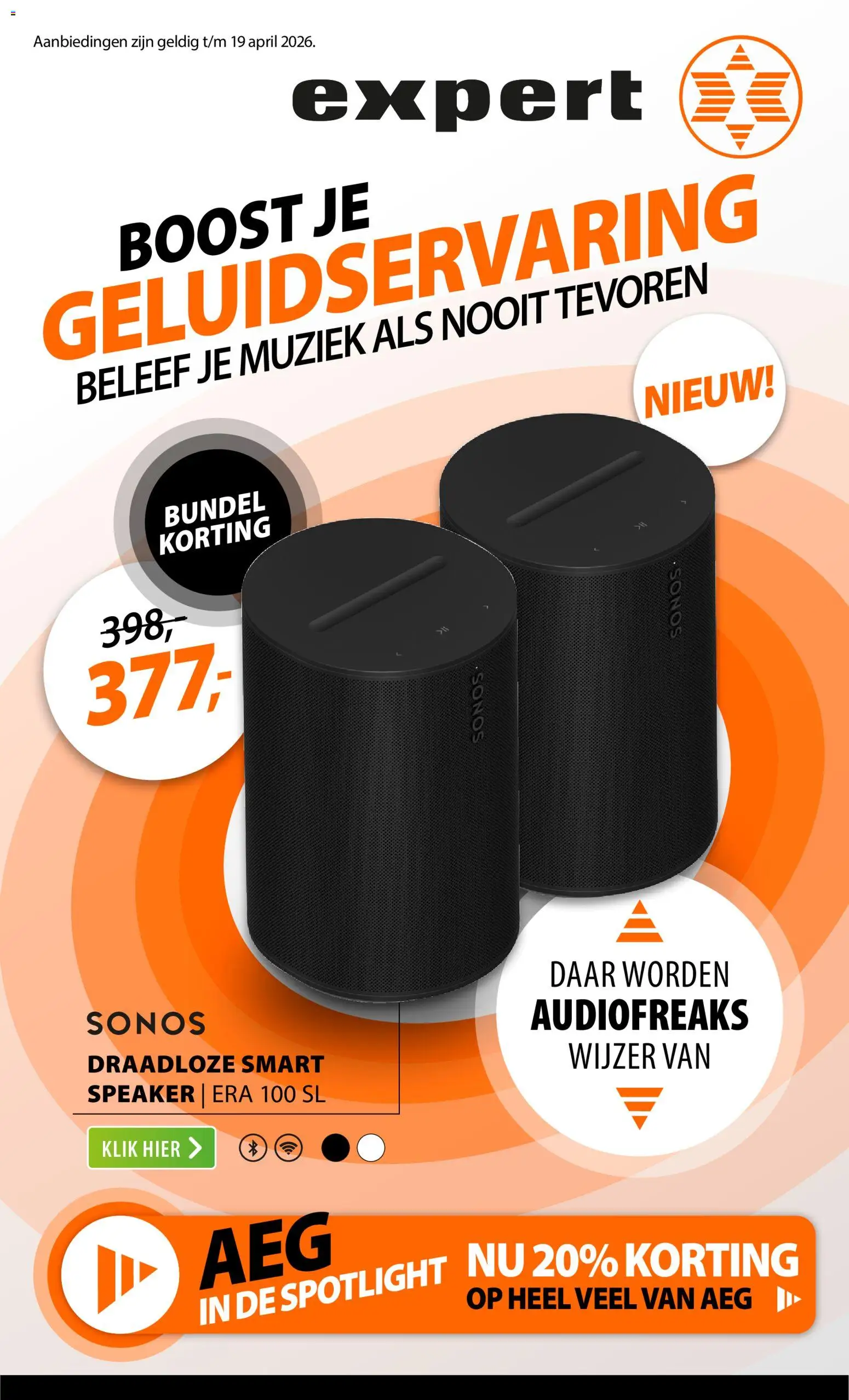 Voorbeeld van Expert folder van winkel Expert geldig vanaf 13-04-2026 - Speaker, Boost
