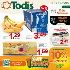 Anteprima dell'opuscolo Todis volantino Sicilia dal negozio Todis valido da 17/09/2026