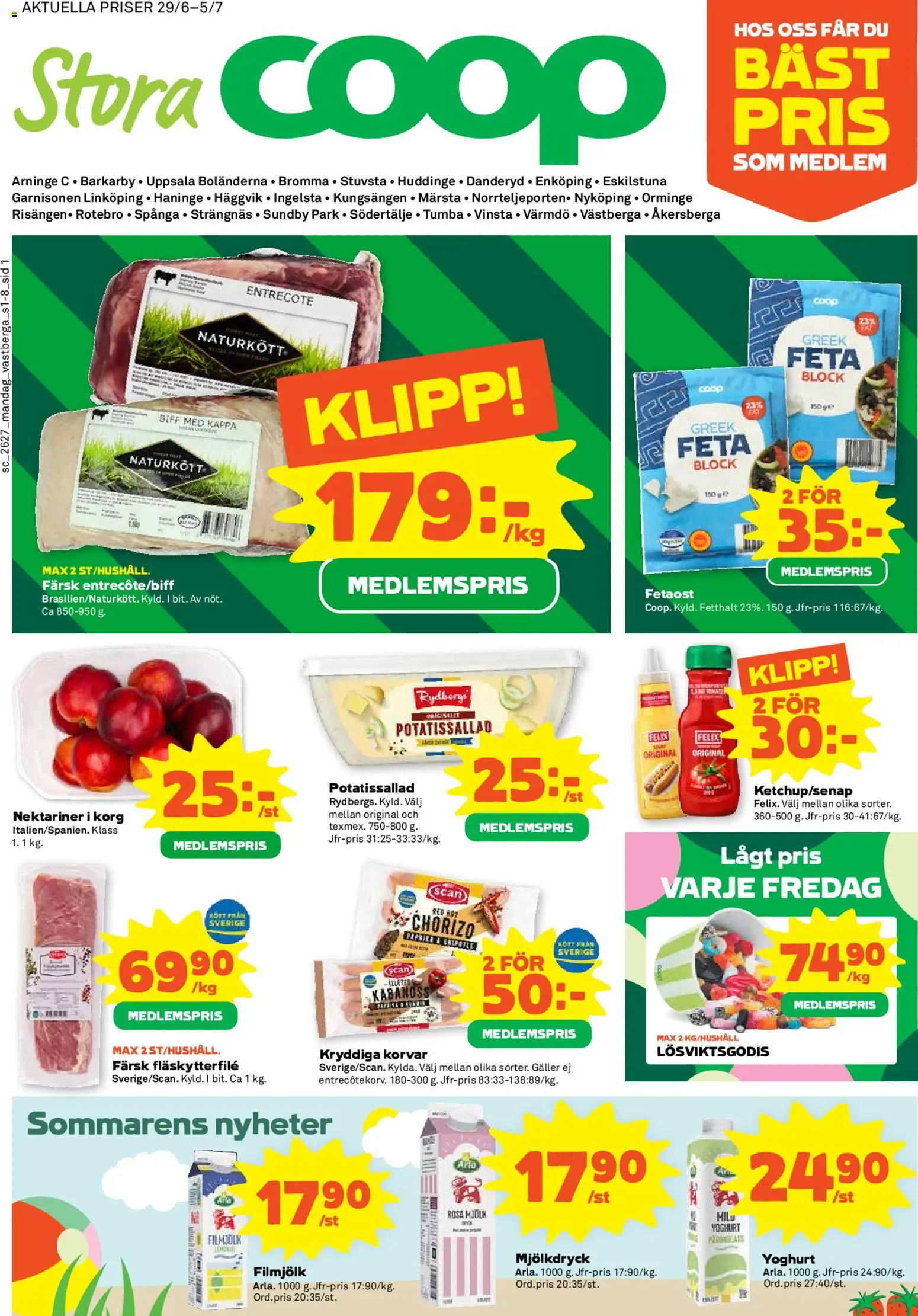 Förhandsgranska reklamblad Coop Forum erbjudanden från butik Coop Forum gäller från 29/06/2026