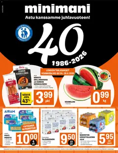 Kaupan Minimani Minimani tarjoukset esikatselu, voimassa 24/06/2026
