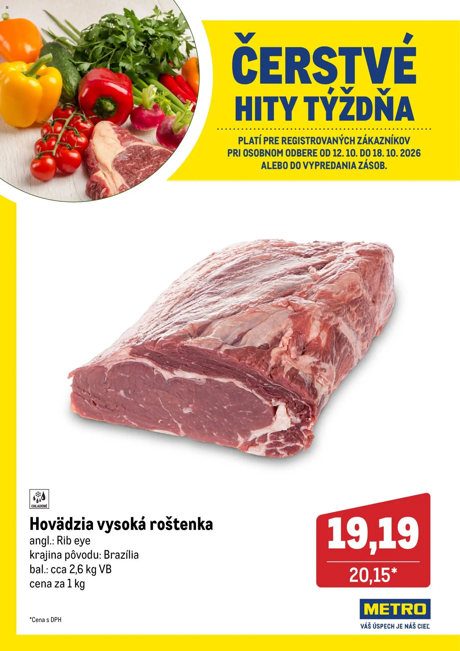Náhľad Metro letáku platného od 12.10.2026 - Roštenka