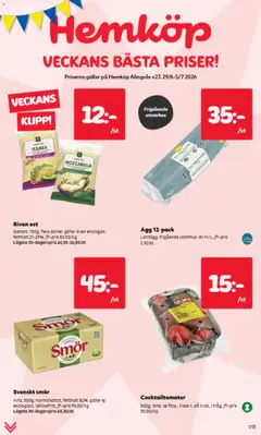 Förhandsgranska reklamblad Hemköp erbjudanden från butik Hemköp gäller från 29/06/2026