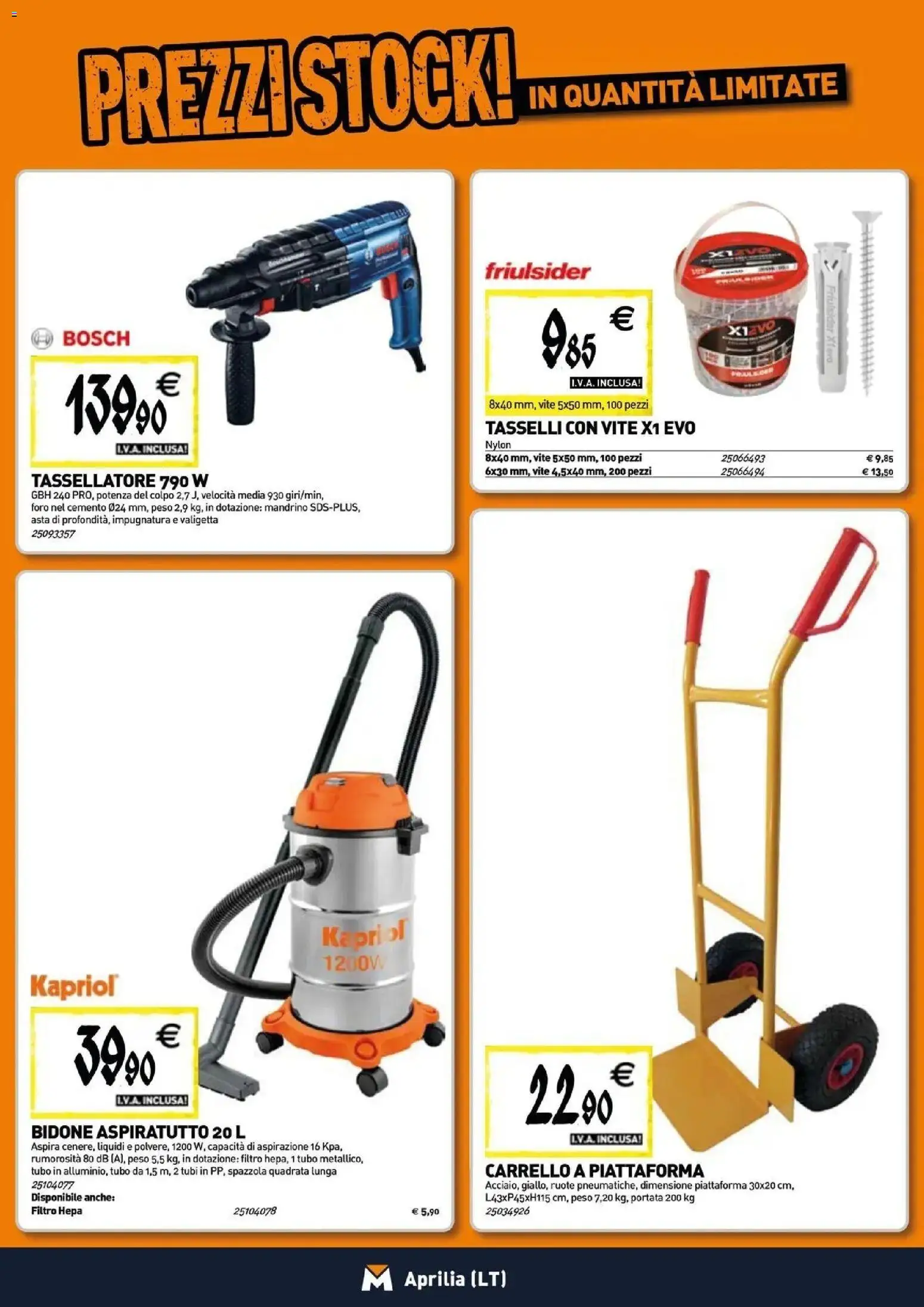 Anteprima dell'opuscolo TECNOMAT catalogo Aprilia dal negozio TECNOMAT valido da 29/10/2026