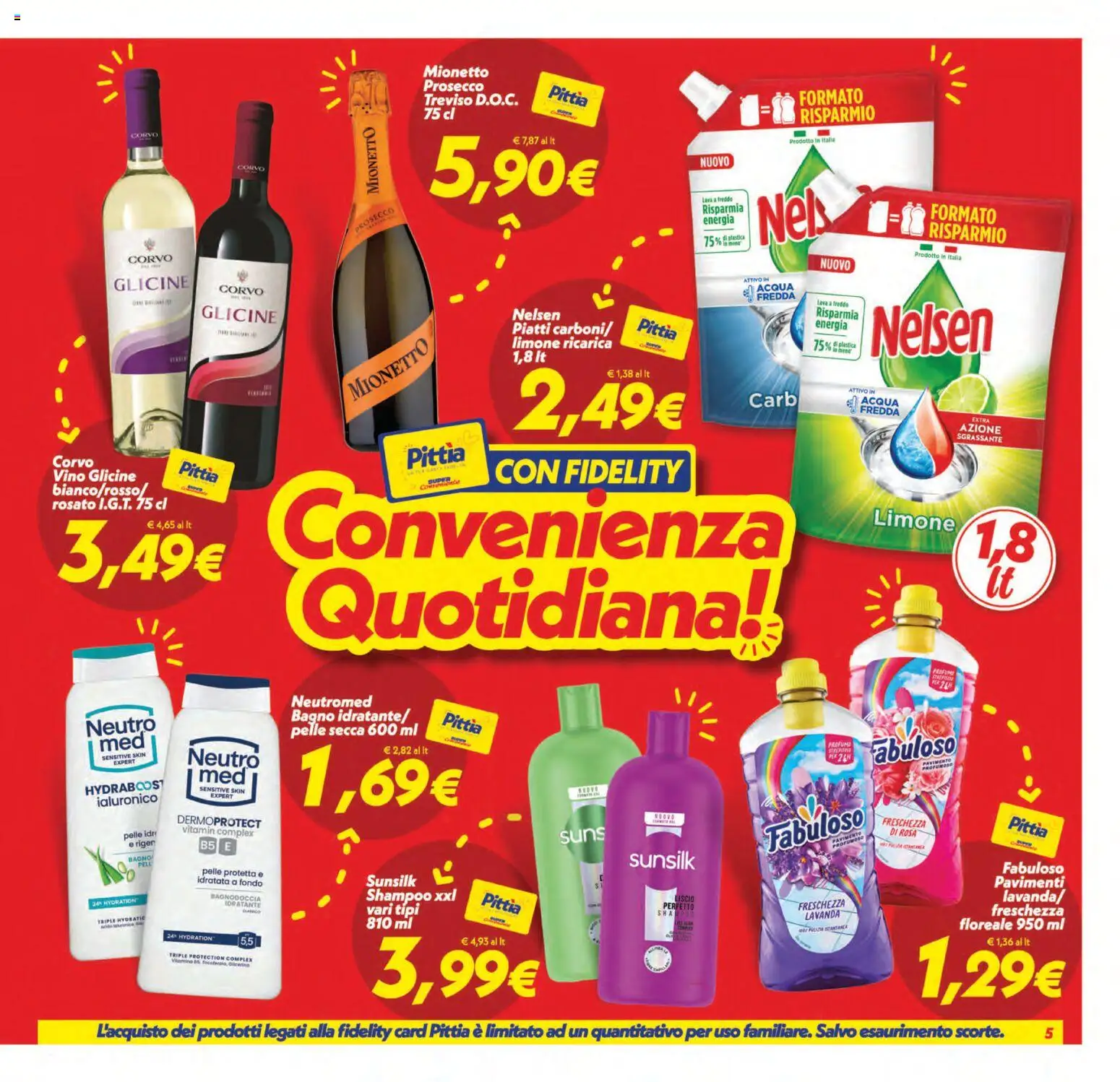 Anteprima dell'opuscolo SuperConveniente volantino Gela, Vittoria dal negozio SuperConveniente valido da 01/09/2026 - Vino, Bagno, Limone, Piatti, Prosecco, Shampoo, Lavanda, Mionetto Prosecco