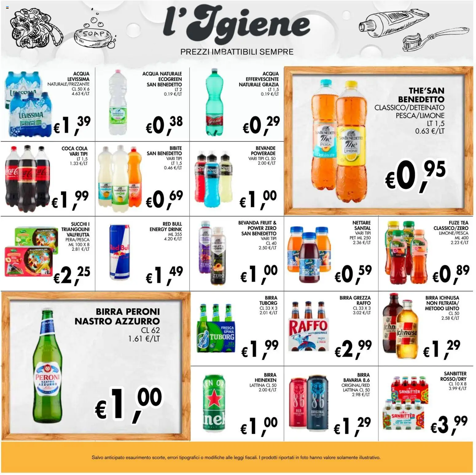 Anteprima dell'opuscolo Coal volantino èccoMi Cesena dal negozio Coal valido da 22/10/2026 - Acqua, Birra, Red Bull, Limone, Pesca, Heineken, Bevande, Bibite
