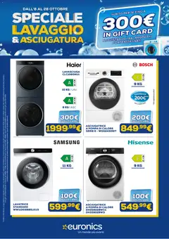 Anteprima dell'opuscolo Euronics volantino Lavaggio dal negozio Euronics valido da 08/10/2026