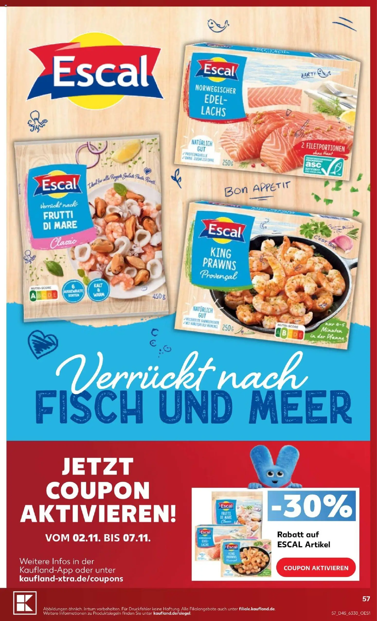 Vorschau von dem Prospekt des Geschäftes Kaufland, gültig ab dem 02.11.2026 - Fisch, Lachs
