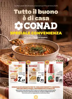 Anteprima dell'opuscolo Spazio Conad volantino Tutto il buono è di casa dal negozio Spazio Conad valido da 28/10/2026