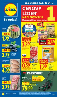Náhľad Lidl letáku platného od 18.05.2026