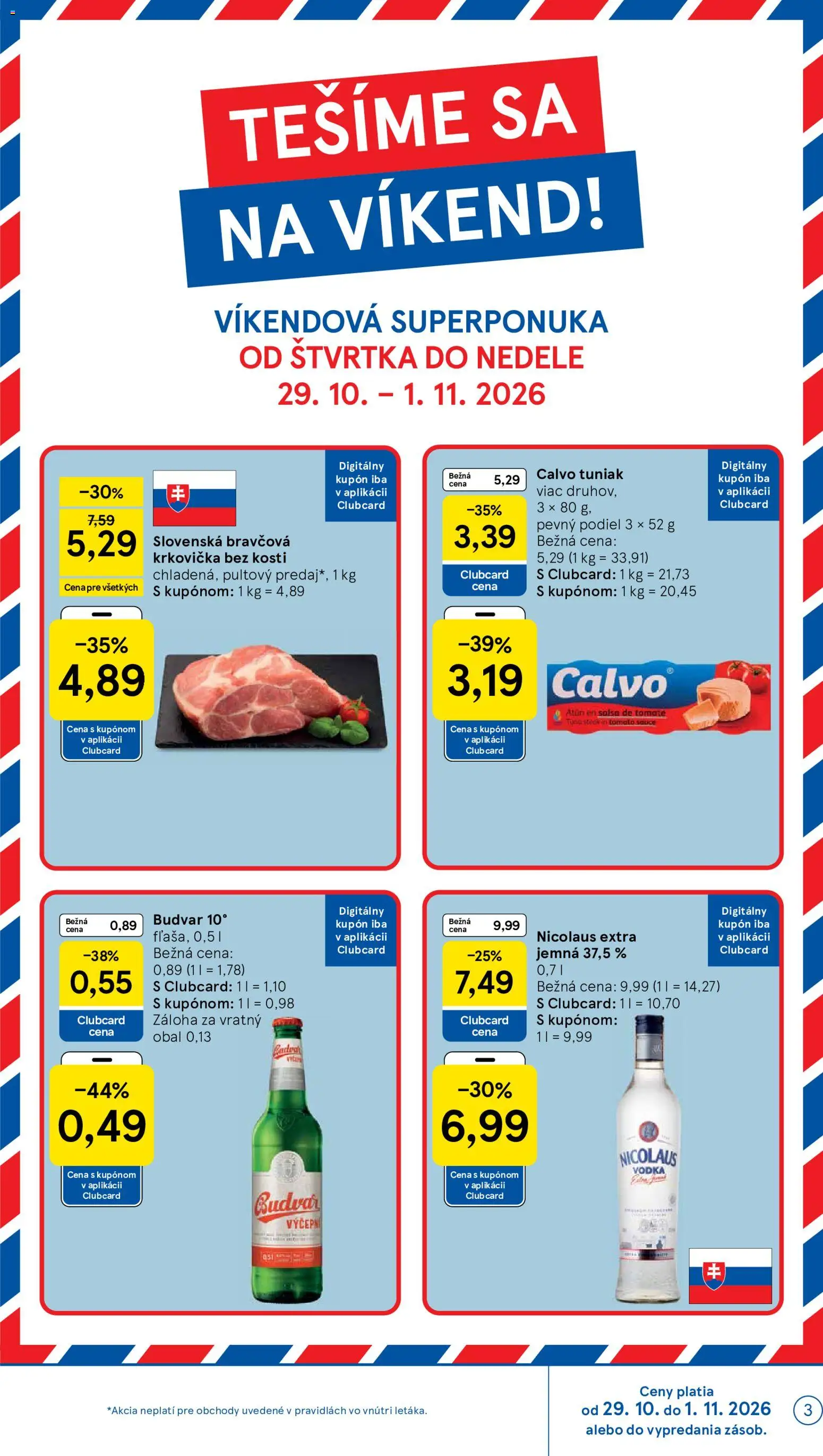 Náhľad Tesco letáku platného od 28.10.2026
