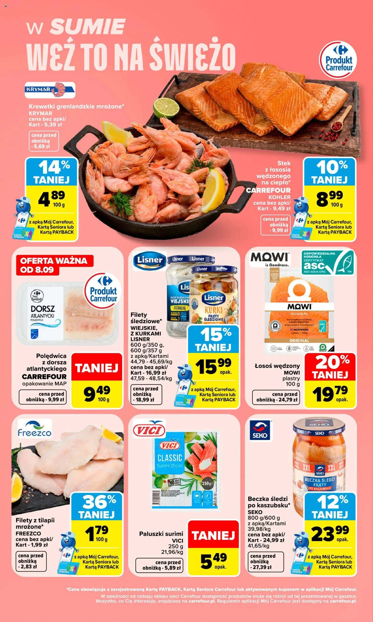 Pogląd gazetki "Carrefour gazetka - Weź to na świeżo" ze sklepu Carrefour ważnej od 07.09.2026