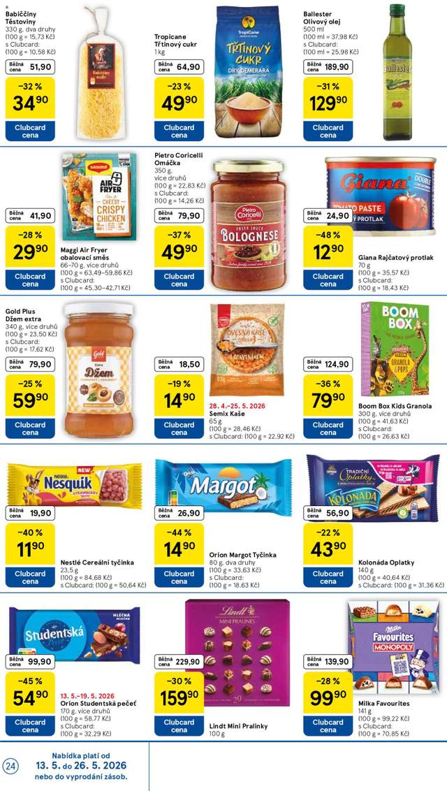 Nový Tesco leták od 13.05.