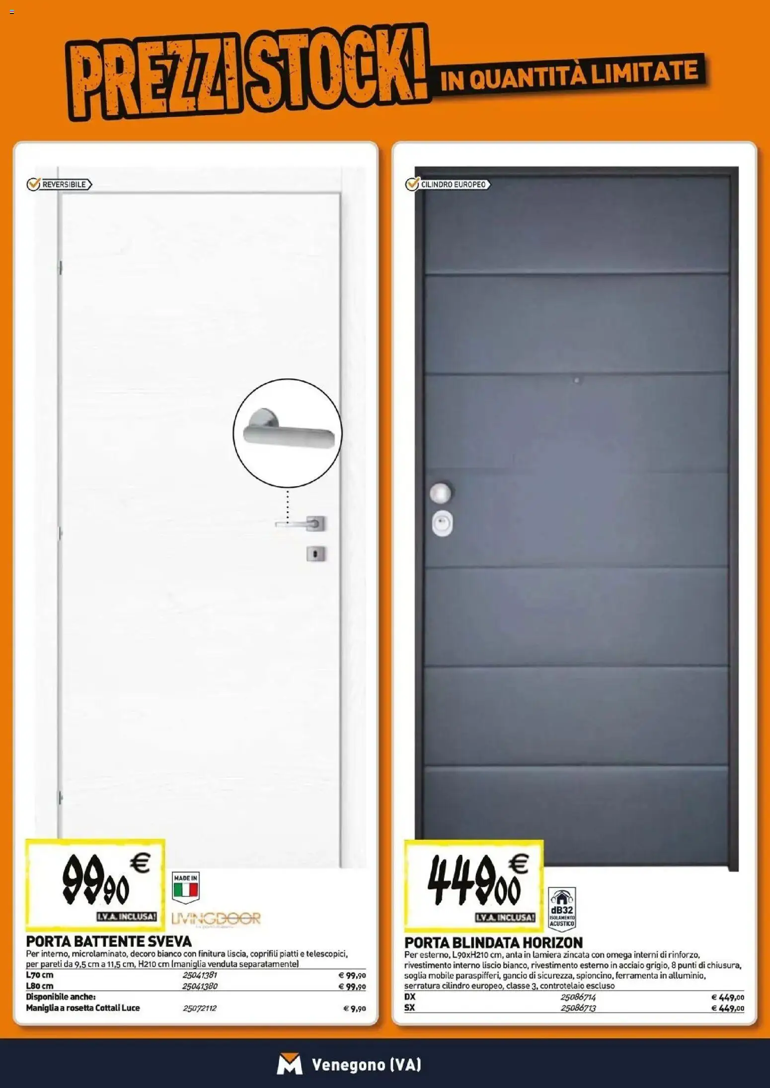 Anteprima dell'opuscolo TECNOMAT catalogo Venegono Inferiore dal negozio TECNOMAT valido da 29/10/2026 - Omega, Mobile, Piatti, Porta
