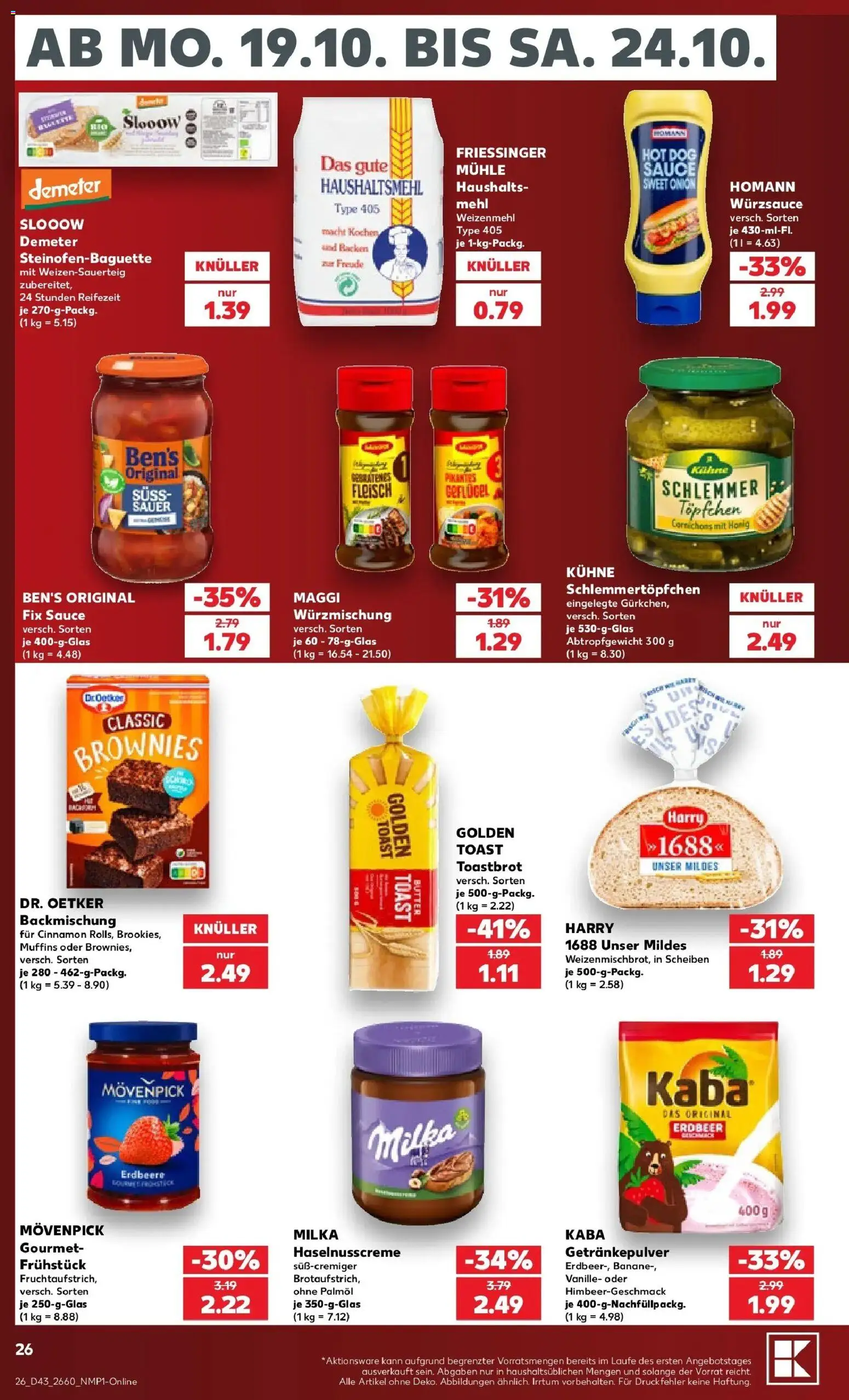 Vorschau von dem Prospekt des Geschäftes Kaufland, gültig ab dem 19.10.2026