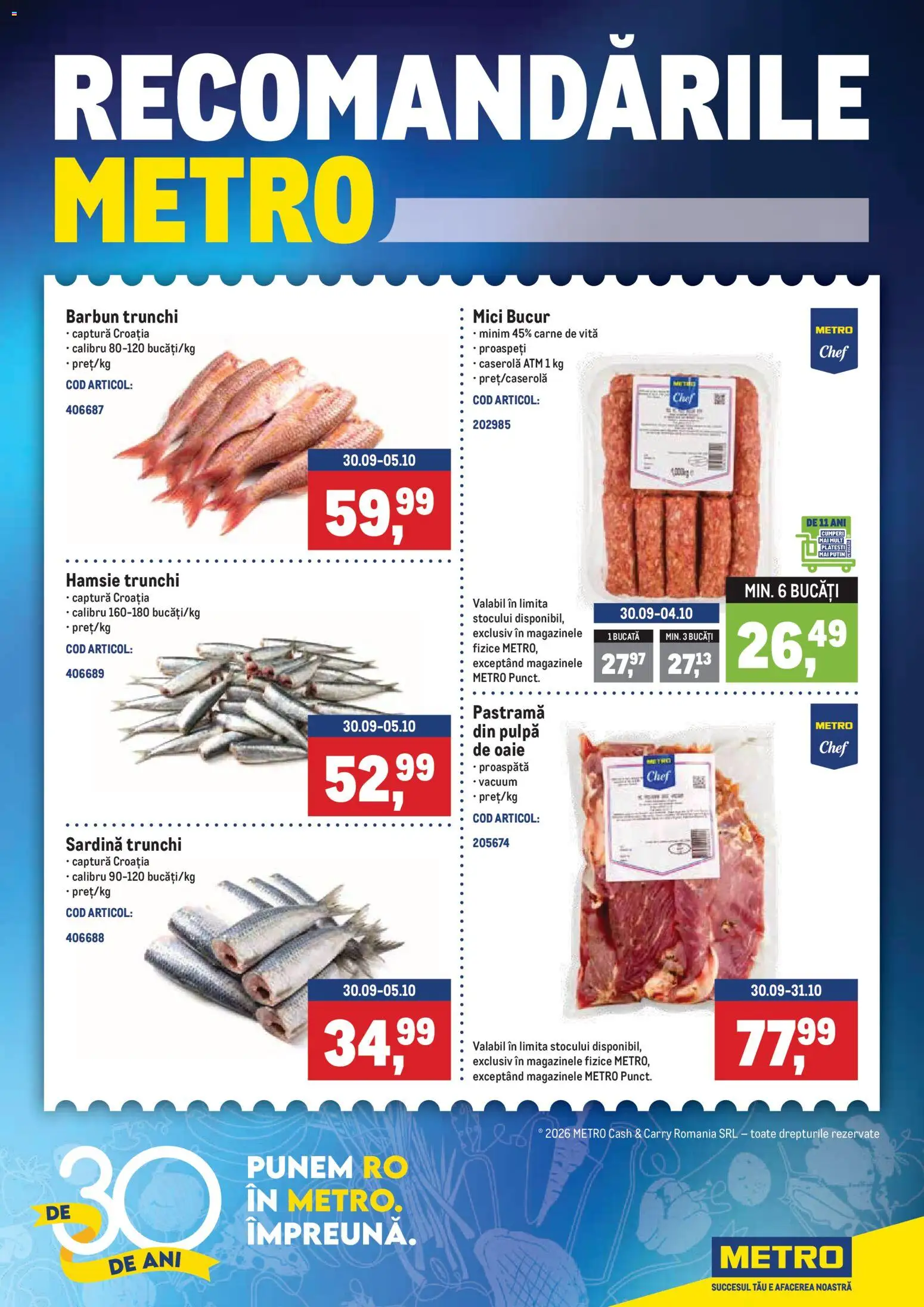Previzualizarea de cataloage: Metro Metro Catalog valabil de la 29.09.2026