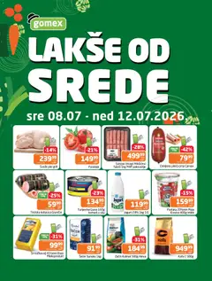 Pregled Gomex kataloga - važi od 08.07.2026