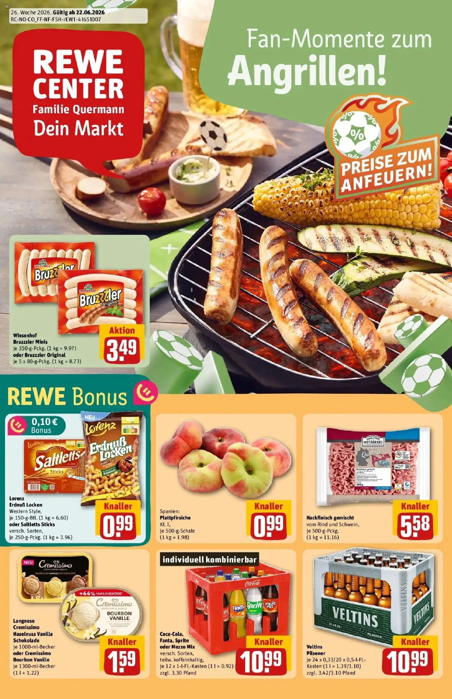 Vorschau von dem Prospekt des Geschäftes Rewe, gültig ab dem 21.06.2026