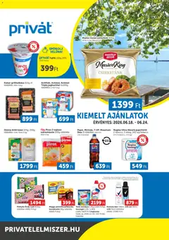 PRIVÁT - PRIVÁT Déli vármegyék megtekintése, amely érvényes 2026.06.18.-től