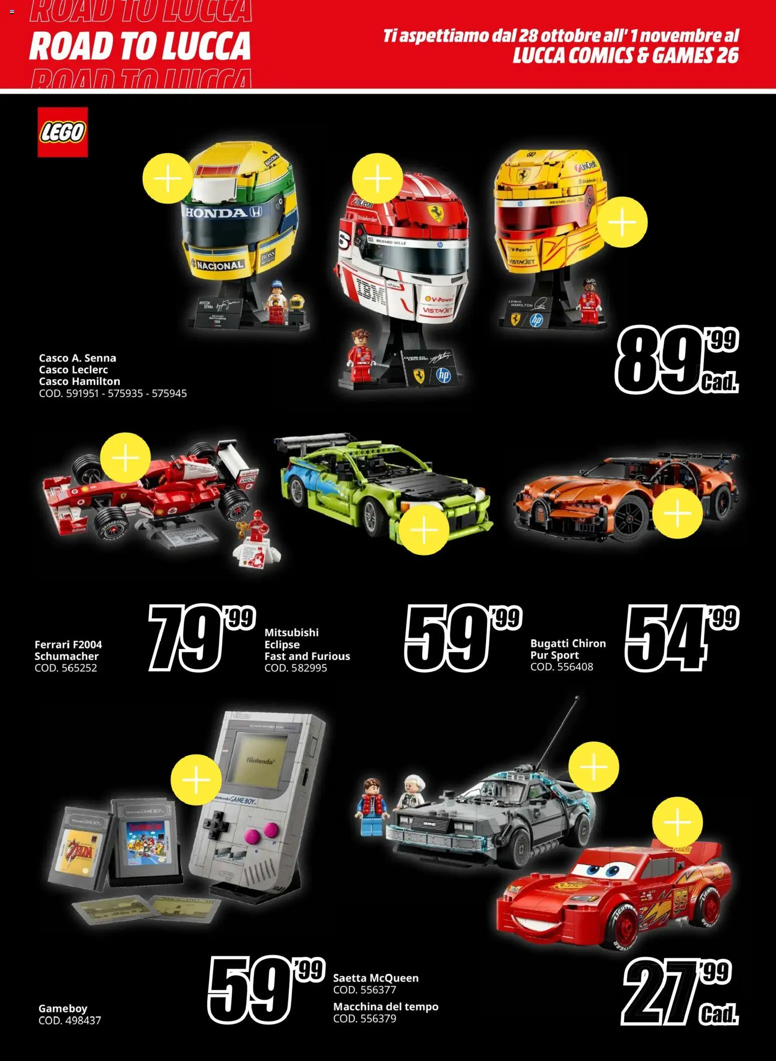Anteprima dell'opuscolo Media World volantino Road to Lucca dal negozio Media World valido da 25/10/2026 - LEGO