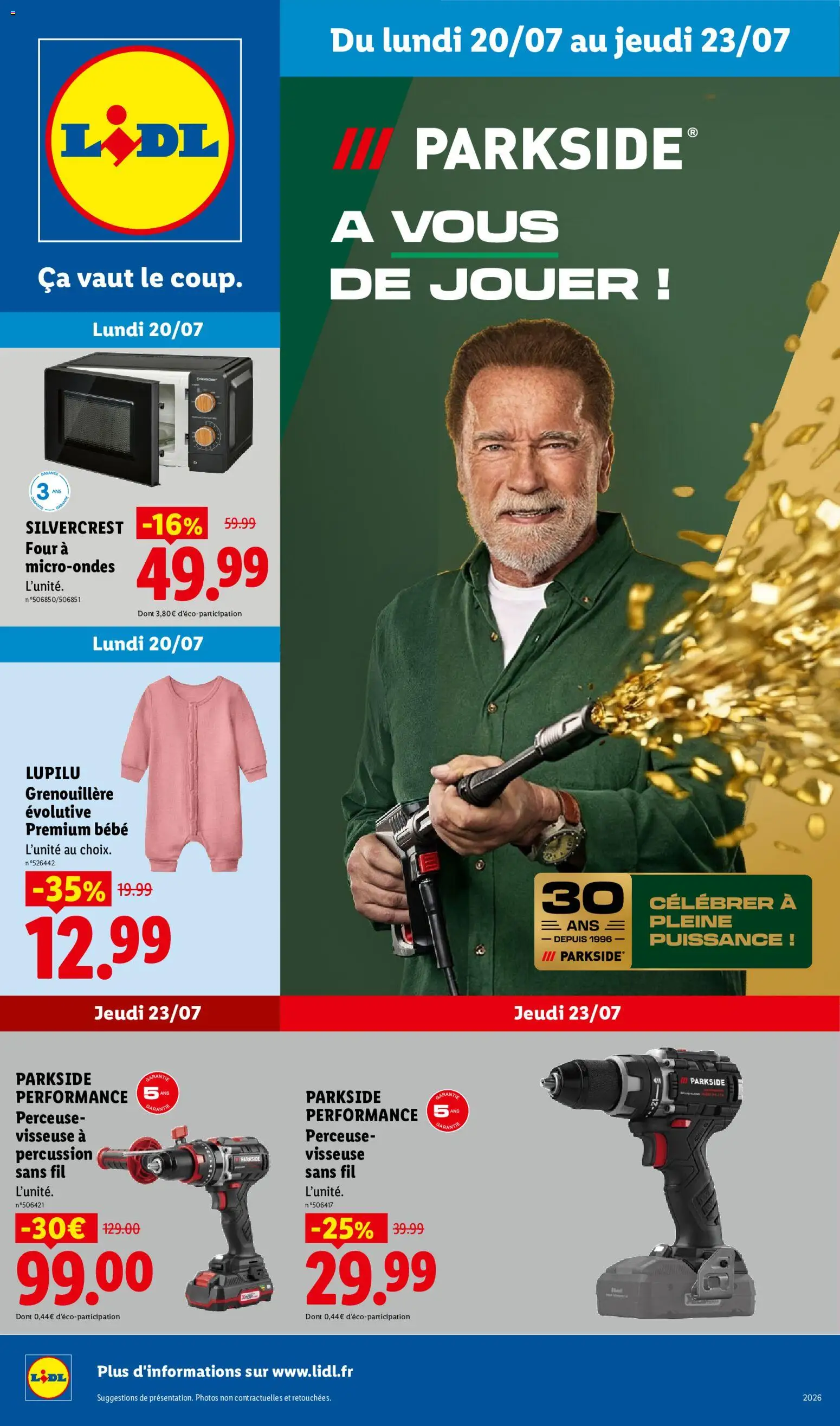 Prévisualisation de LIDL catalogue les bonnes affaires Exclu Web du magasin LIDL formulaire valide 20/07/2026