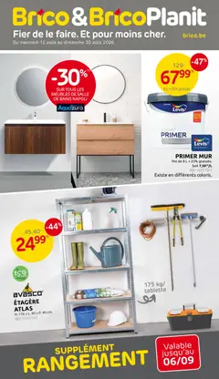 Voorbeeld van Brico Plan-it Publicité van winkel Brico Plan-it geldig vanaf 12/08/2026