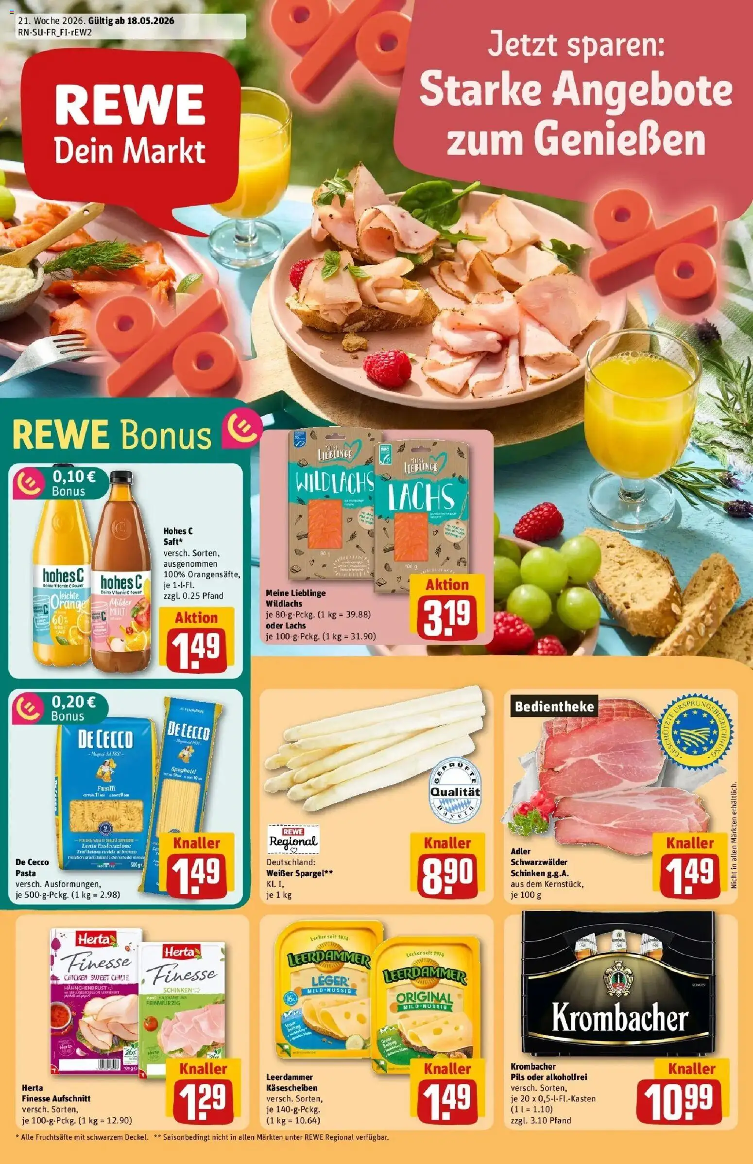 Vorschau von dem Prospekt des Geschäftes Rewe, gültig ab dem 17.05.2026